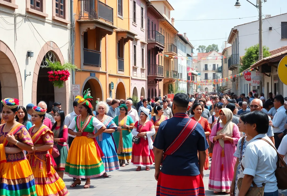 Festivities during the Santa Ana Fiestas Patrias celebration
