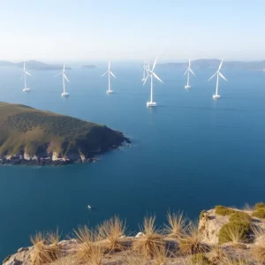 Floating wind turbines at Humboldt Bay