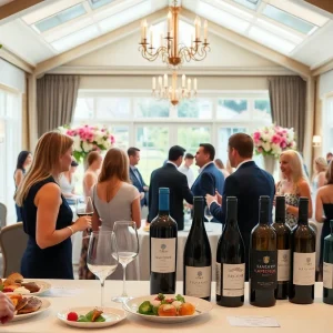 Guests enjoying the Keep the Promise Wine Tasting Benefit at Big Canyon Country Club