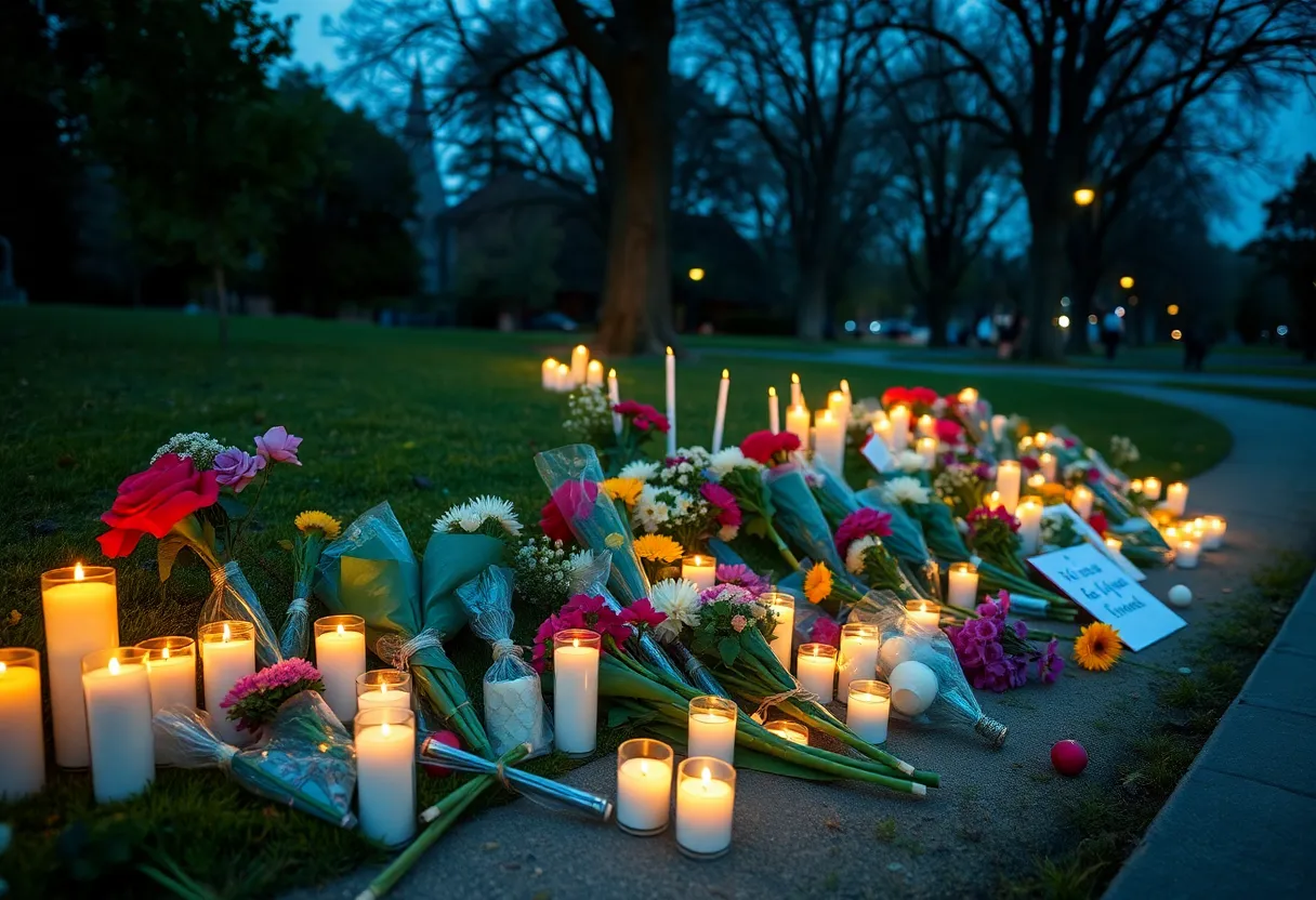 Vigil for a teenager who died in an e-motorcycle crash