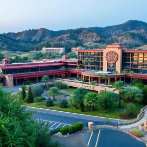 An artist's impression of the new casino-resort in Northern California.