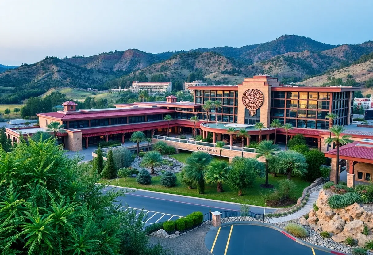 An artist's impression of the new casino-resort in Northern California.