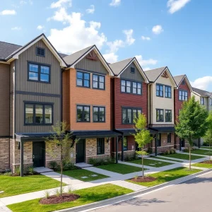 Rendering of San Ramon townhome development, Aria