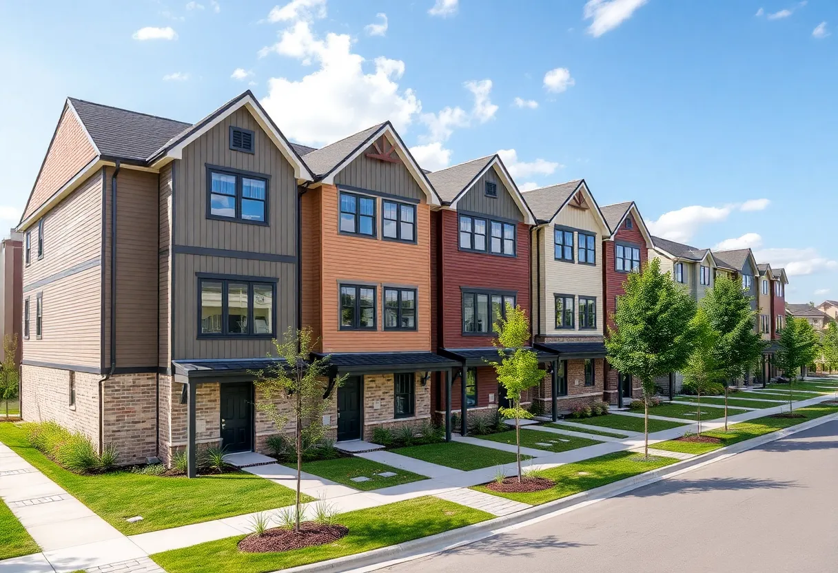 Rendering of San Ramon townhome development, Aria