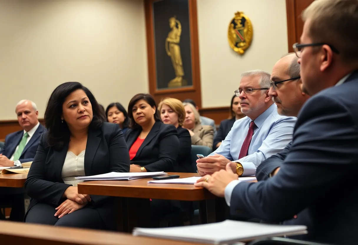 City council members discussing financial issues in Santa Ana