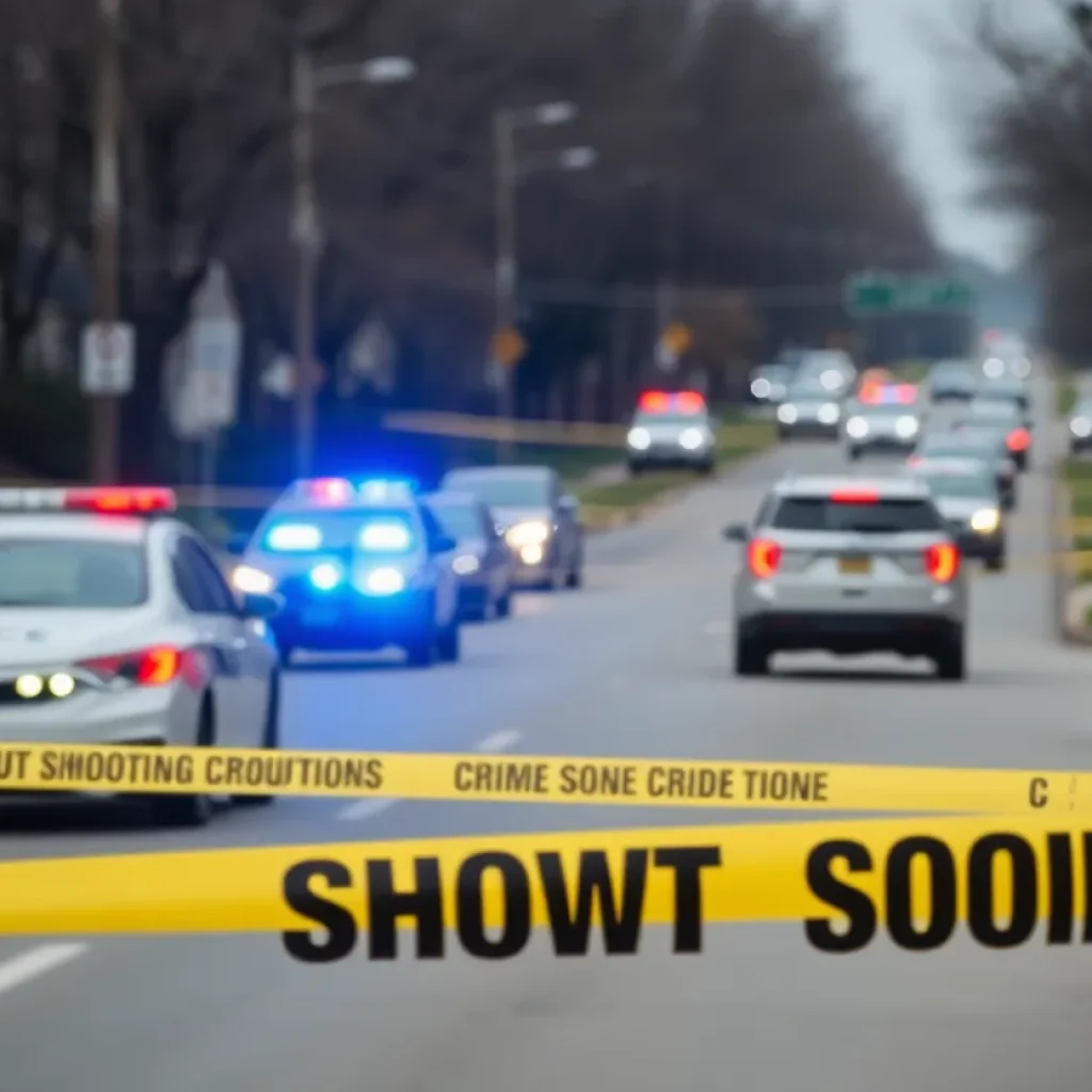 Police presence at a shooting scene in Santa Ana