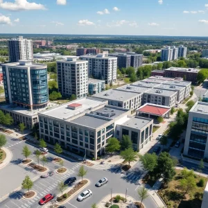 Rendering of the Santa Ana The Village mixed-use redevelopment project