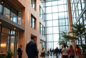 Modern real estate office building in Atlanta