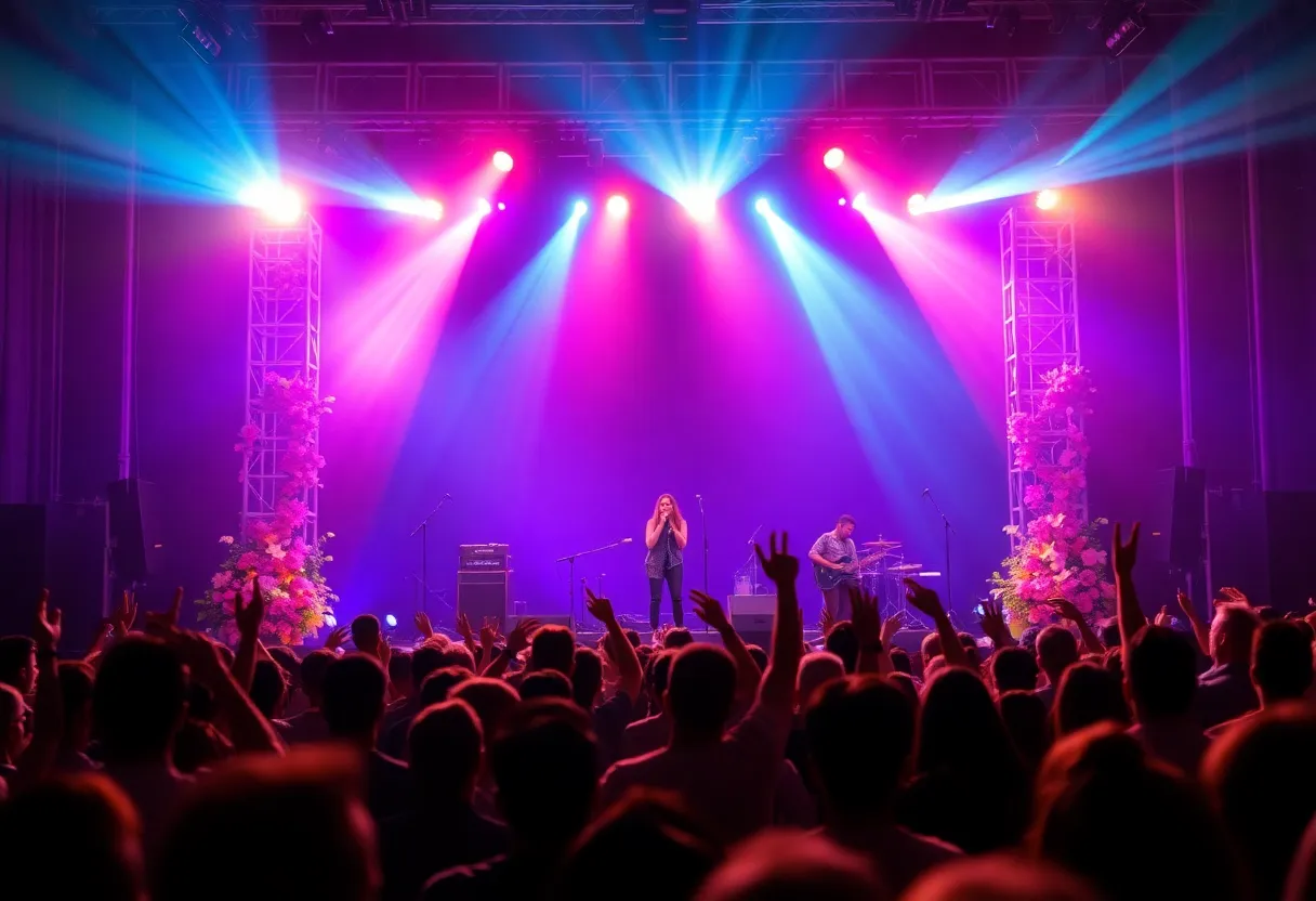 Audience enjoying the Visions of Pop concert.