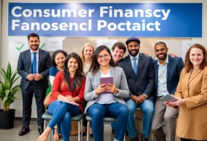 Jobs Costa Mesa California Area Illustration representing consumer financial protection in California