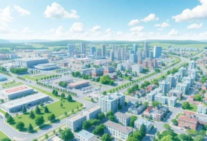 Conceptual illustration of the California Forever project