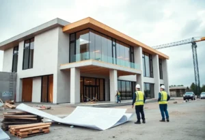 Construction site of CareMar Recovery Center at Hoag Hospital