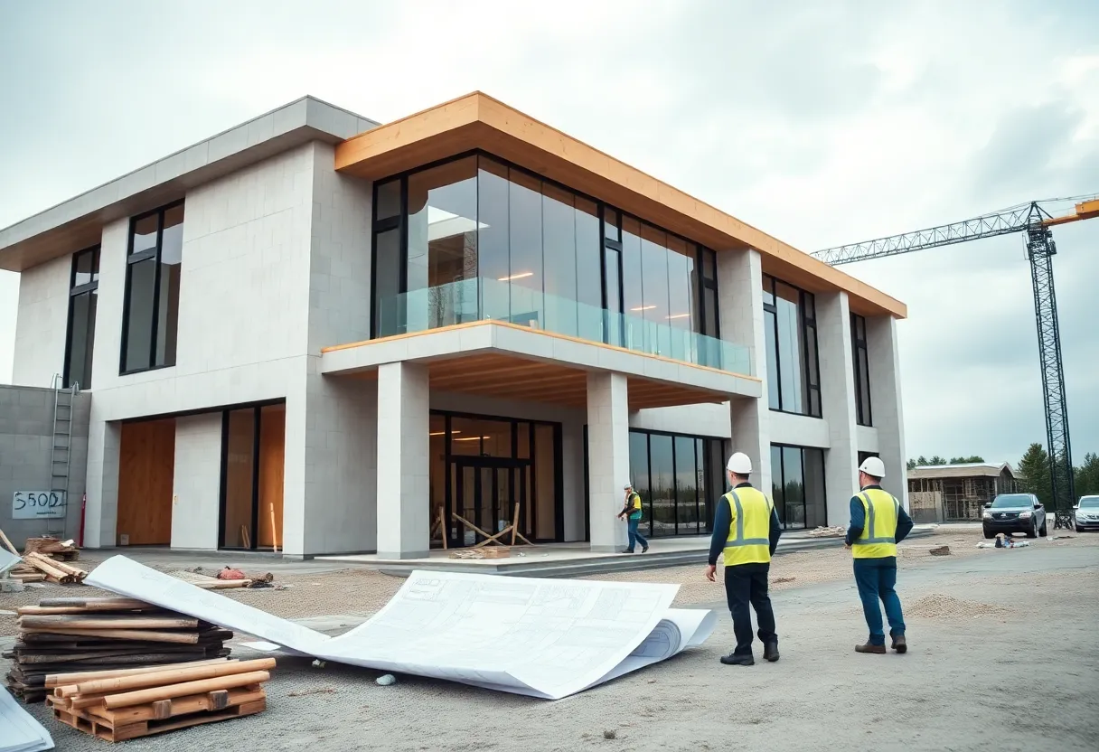 Construction site of CareMar Recovery Center at Hoag Hospital