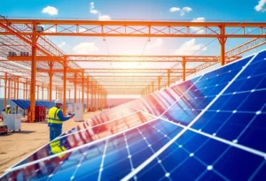 GAF Energy's solar panel manufacturing facility in Georgetown, Texas.