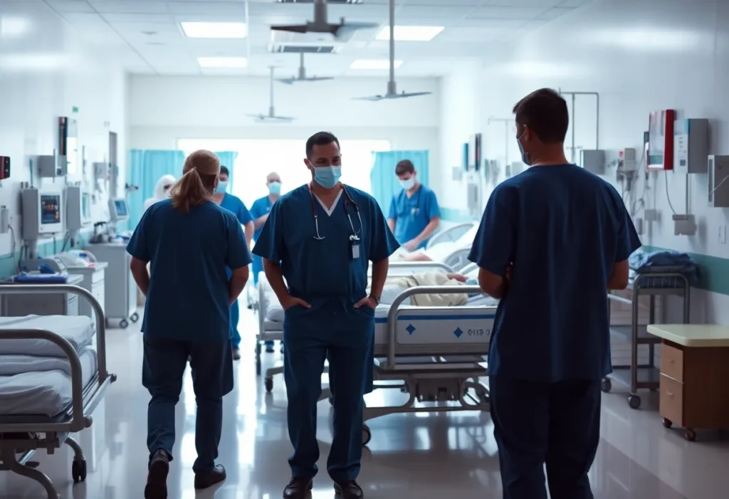 Image illustrating the hospital environment amidst allegations of misconduct.