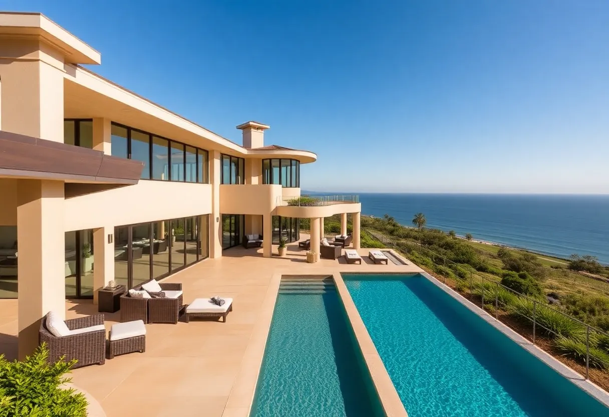Luxurious mansion in Laguna Niguel with infinity pool