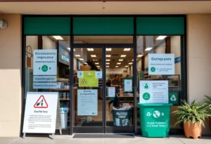 Sephora store in California highlighting environmental compliance