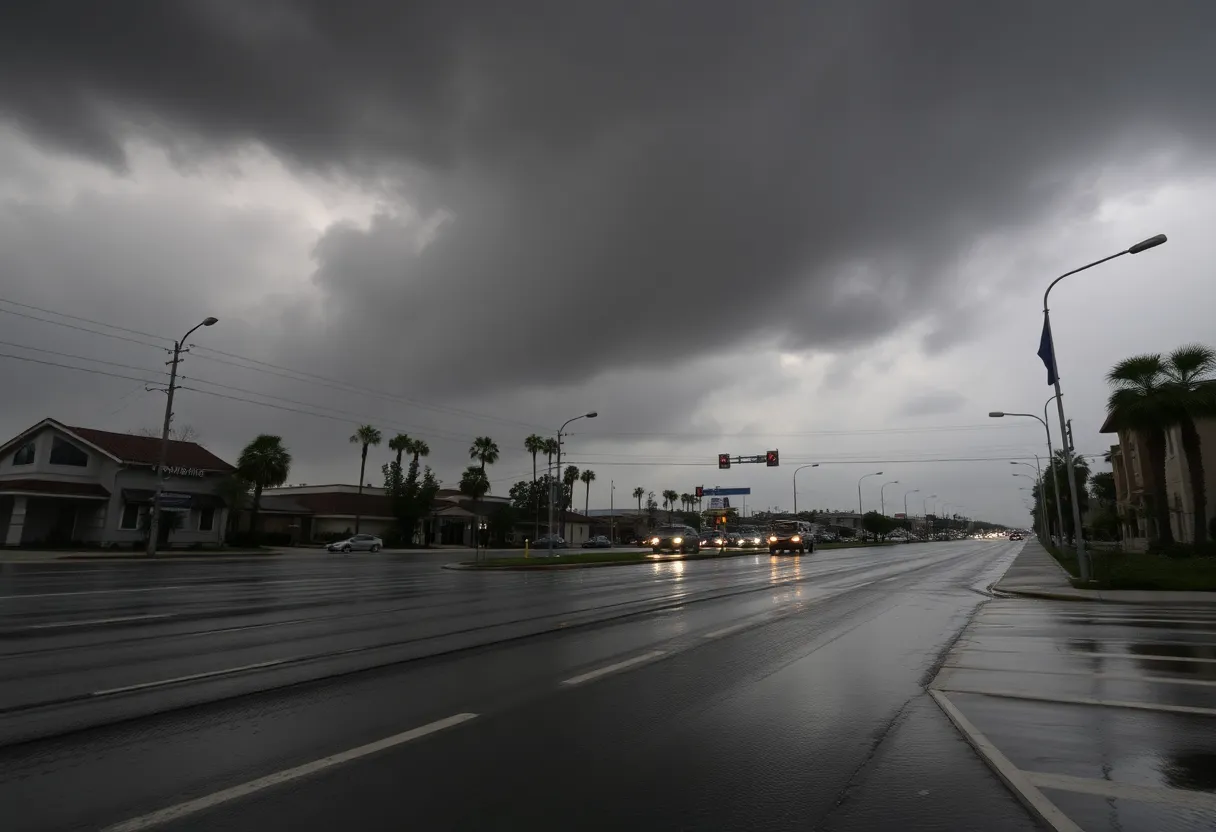 Flash flooding in Southern California streets