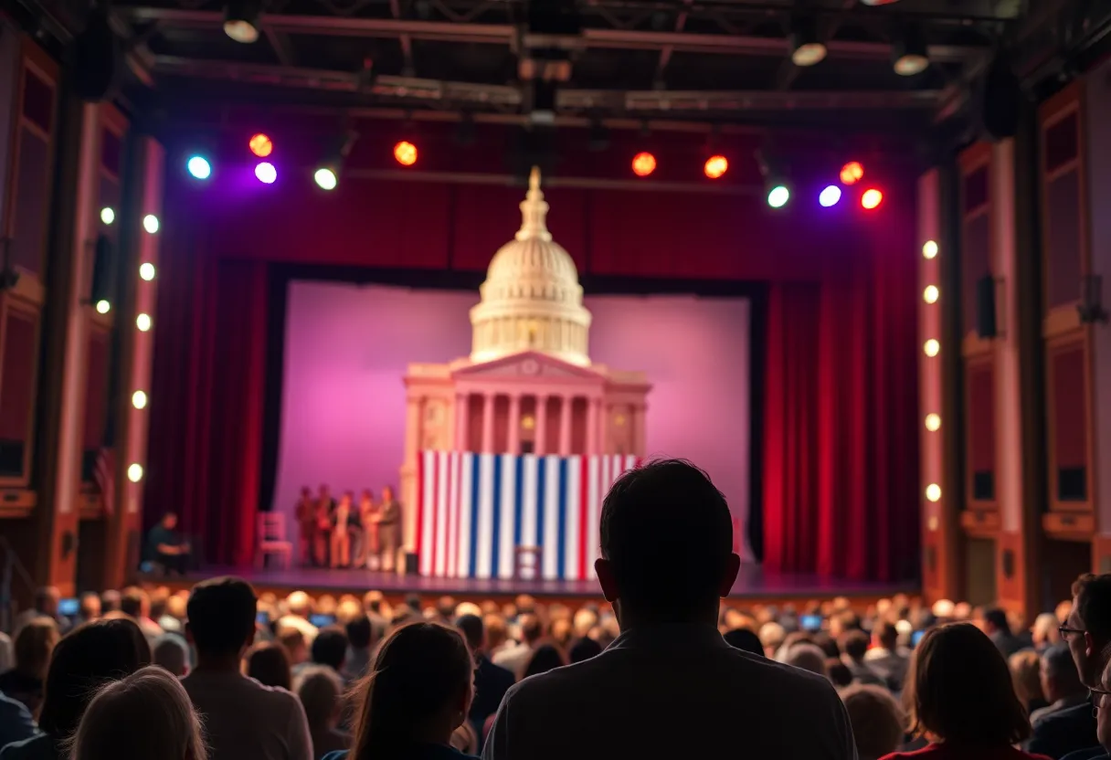 Scene from the play Tam Tran Goes to Washington at the premiere event