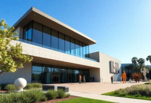 Exterior view of UC Irvine Langson Orange County Museum of Art
