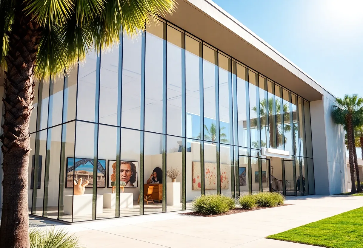 Exterior view of UC Irvine Langson Orange County Museum of Art